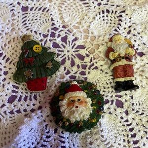 Ceramic Christmas Holiday Magnets